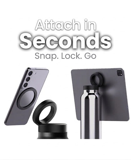 Water Bottle With Magnetic Phone Holder